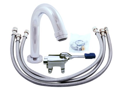 Umyvadlová baterie na dvě vody NÁŠLAPNÁ bez výpusti, Chrom NB201.0, RAV Slezák (Barva Chrom, Rozměr 3,8")