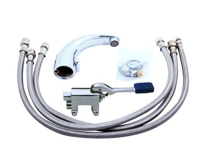 Umyvadlová baterie na jednu vodu NÁŠLAPNÁ bez výpusti, Chrom NB101.0, RAV Slezák (Barva Chrom, Rozměr 3,8")