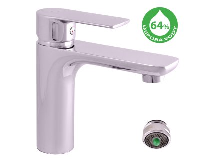 VLTAVA ECO - Umyvadlová baterie bez výpusti, Chrom VTE428.0, RAV Slezák (Barva Chrom, Rozměr 3,8")