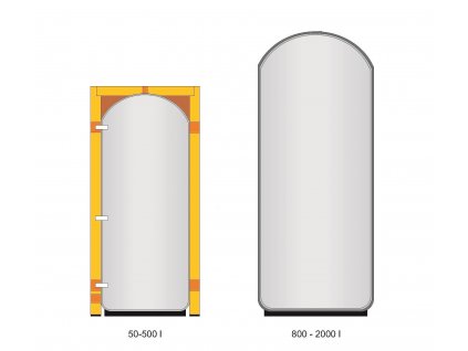 Akumulační nádoba PUFFER PSS 2000 akumulace otopné a chladicí vody - 2013l 1V19B01