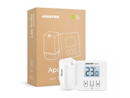 AURATON Apus SET (200 TRA) bezdrátový elektronický termostat s hlavicí AUR00APS0SE00