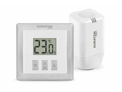 AURATON Radiator Set (bílý) sestava chytrého bezdrátového termostatu s hlavicí AURSMH2512010