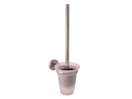 COLORADO - Koupelnový doplněk WC štětka, skleněná miska, Metal Grey - lesklá COA0500MGL, RAV Slezák