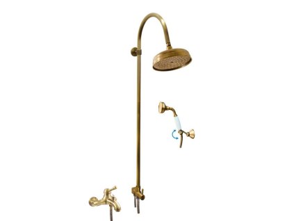 LABE - Vanový systém s baterií, Stará mosaz (Bronz) L454.5/3SM, RAV Slezák