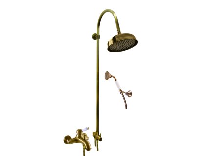 LABE - Vanový systém s baterií, Stará mosaz (Bronz) L554.5/3SM, RAV Slezák