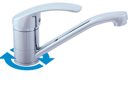 MISSISSIPPI - Umyvadlová baterie bez výpusti, Chrom MS015.0, RAV Slezák (Barva Chrom, Rozměr 3,8")