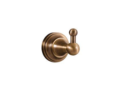 MORAVA RETRO - Koupelnový doplněk Věšáček, Stará mosaz (Bronz) MKA0100SM, RAV Slezák