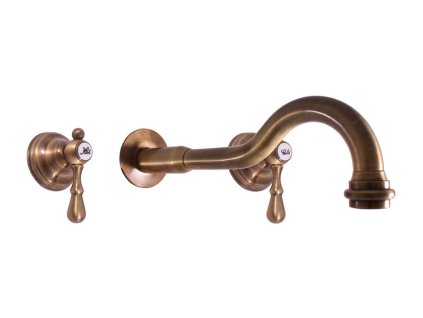 MORAVA RETRO - Umyvadlová baterie podomítková s tělesem, Stará mosaz (Bronz) MK431SM, RAV Slezák