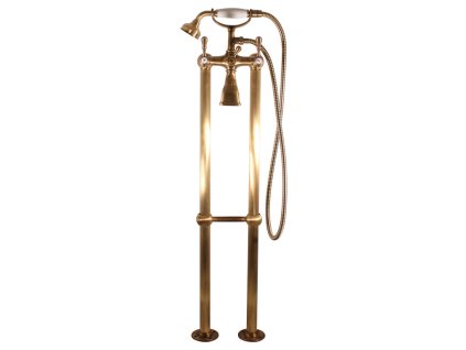 3289 1 morava retro vanova baterie do podlahy volne stojici stara mosaz bronz mk450 5 2sm rav slezak