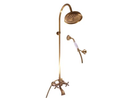 MORAVA RETRO - Vanový systém s baterií, Stará mosaz (Bronz) MK359.5/3SM, RAV Slezák
