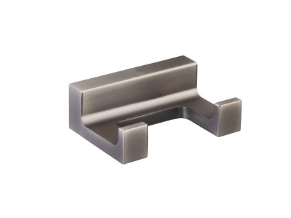 NIL - Koupelnový doplněk Věšáček dvojitý Koupelnový doplněk, Metal Grey NLA0102MG, RAV Slezák
