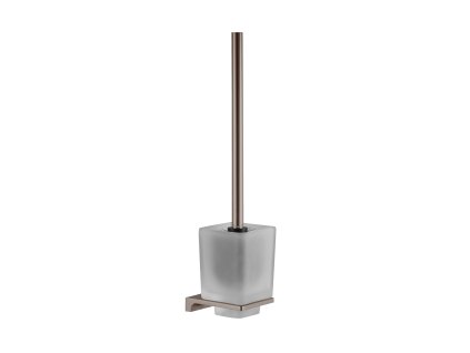 NIL - Koupelnový doplněk WC štětka, skleněná miska, Metal Grey lesklá NLA0500MGL, RAV Slezák