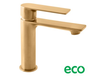 NIL - Umyvadlová baterie bez výpusti, Zlatá - kartáčovaná NL126.0ZK, RAV Slezák (Barva ZLATÁ - kartáčovaná, Rozměr 3,8")