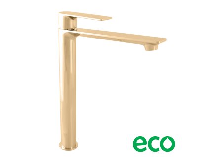 NIL - Umyvadlová vysoká baterie bez výpusti, Zlatá - lesklá NL130.0Z, RAV Slezák (Barva ZLATÁ - lesklá, Rozměr 3,8")