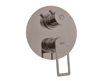 NIL - Vanová/Sprchová baterie podomítková 3-cestná s tělesem, Metal Grey - lesklá NL287.3MGL, RAV Slezák