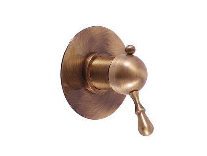 Sprchová baterie podomítková 1-cestná s tělesem, Stará mosaz (Bronz) L483LSM, RAV Slezák