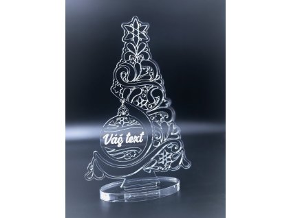Akrylátový vánoční stromeček Luxus  - s vlastním potiskem