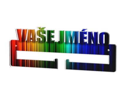 Akrylátový věšák na medaile 1 - s vlastním textem