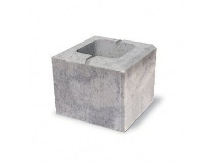 1708 semmelrock rivago plotovy system polovicny prvok 20x20x16 cm dymovo sivy 668210600
