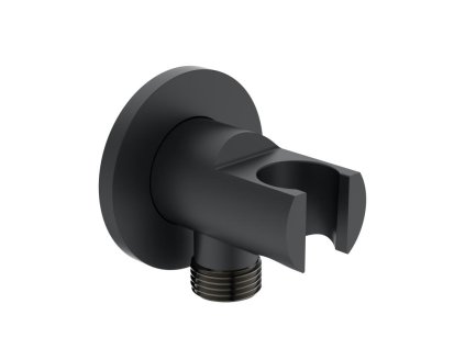 1807 ideal standard idealrain cierny drziak sprchy s pripojkou na hadicu bc807xg