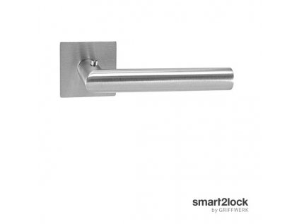 Griffwerk Lucia Piatta S Quattro smart2lock kľučka na tenkej rozete uzamykateľná IN (Orientácia Pravá, Povrch nerez matná (IN, E), Typ WC - uzamykateľné)