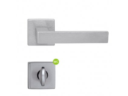 Twin Leko Cuboid Z208S-HR WC kovanie rozetové SAT-CH - výpredaj (Povrch chróm matný (OCS, CH-SAT), Typ WC - uzamykateľné)