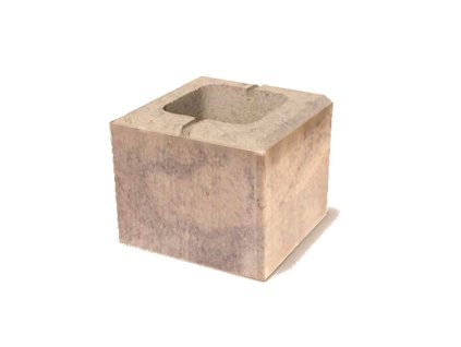 semmelrock rivago plotovy system 20x20x16cm polovicny prvok dymova hneda baumondo sk