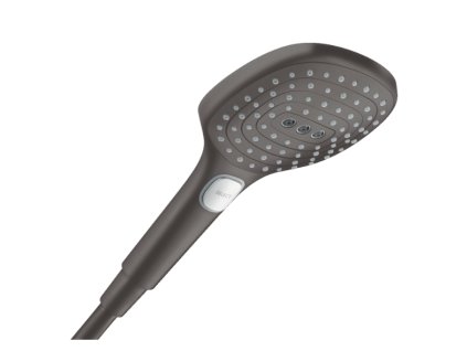 hansgrohe raindance select e sprcha rucna 120 3jet bruseny cierny chrom 28728340 baumondo sk