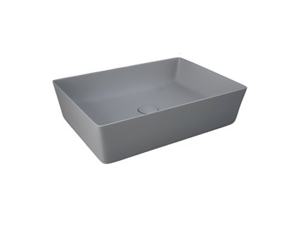 rak feeling umyvadlo na dosku matna seda grey 50x36 cm feect5000503 baumondo