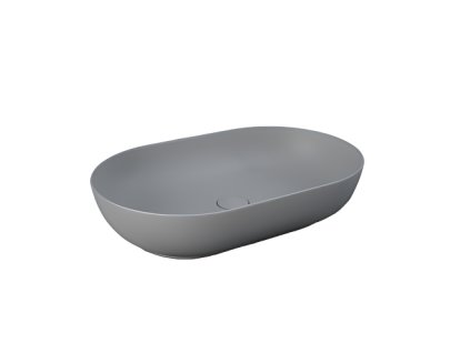 rak feeling umyvadlo na dosku matna seda grey 55x35 cm feect5500503 baumondo