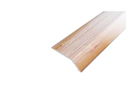 AP3 nájezdová lišta samolepící, hliník + dýha lakovaná bambus sv., 8 mm, 2,5 m