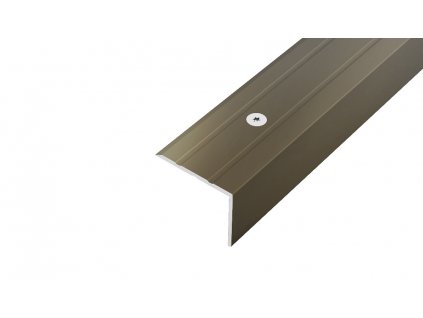 AP8 schodová lišta vrtaná, hliník elox bronz, 20 mm, 25 mm, 0,9 m