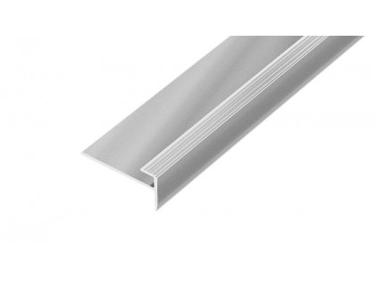 AP45 schodová lišta samolepící, hliník elox stříbro, 12x28 mm, 2,7 m, 3 mm
