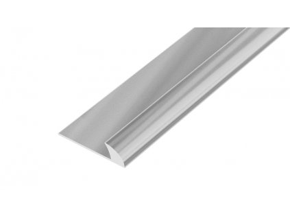 AP46 lemovací lišta obloučková, hliník elox stříbro, 2 mm, 2,7 m