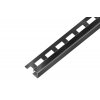 EX1/SP7 EXCELLENT ukončovací lišta Q, pravidelná, nerez V2A RAL9005 černá matná, 11 mm, 2,5 m