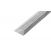 AP27/10 ukončovací lišta, pro laminát, hliník elox stříbro, 12-14 mm, 0,9 m