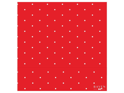 Červený postroj pro psa s puntíkem vzor Simple Dot Red
