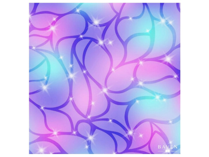 Barevný duhový postroj pro psa vzor Sparkle