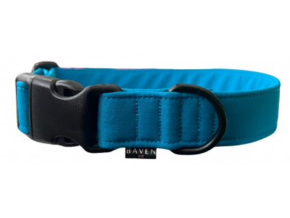 Modrý softshellový obojek pro psa Simple Blue