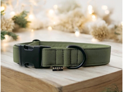 Zelený softshellový obojek pro psa Navy Simple Green