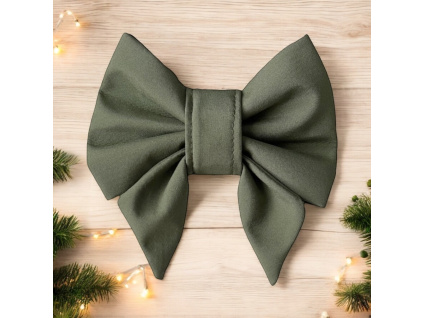 Zelená mašle pro psa Simple Green