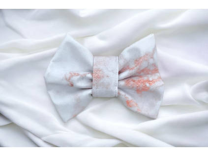 Svatební motýlek pro psa Marble White