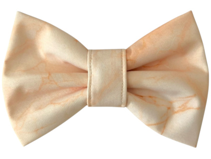 Béžový motýlek pro psa Marble Champagne