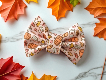 Podzimní motýlek pro psa Pumpkin Spice Latte