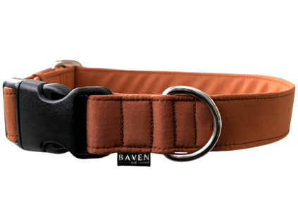 Hnědý (skořicový) obojek pro psa Simple Cinnamon