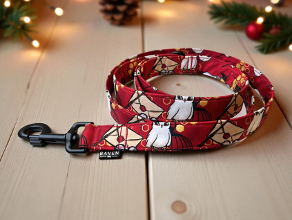 Vodítko pro psa červené Hogwarts Red pro fanoušky Harryho Pottera