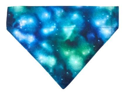 Modrý vesmírný šátek pro psa Galaxy Blue