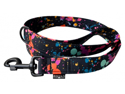 Barevné softshellové vodítko pro psa Crazy Splashes