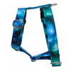 Vesmírný softshellový postroj pro psa Galaxy Blue