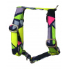 Neonový softshellový postroj pro psa Neon Triangles